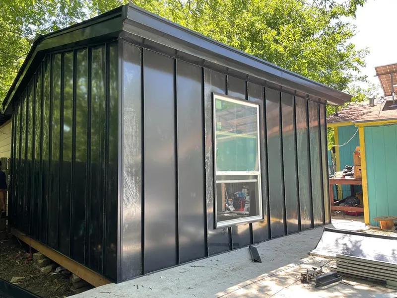 Black standing seam metal wall panels for Metal Roof Installation in Oregon City