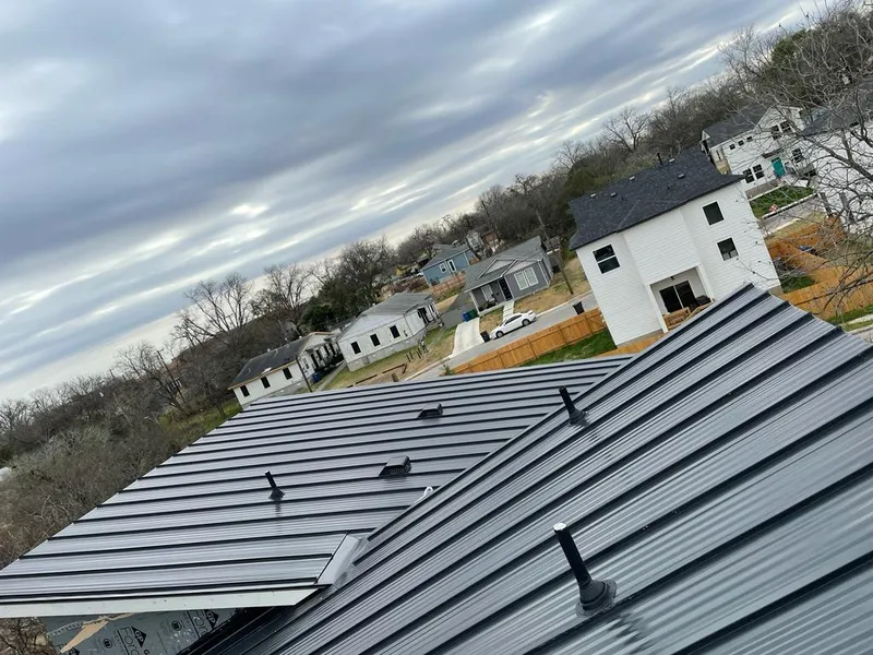 Standing seam metal roof panels with vents for Skylight Repair in Oregon City